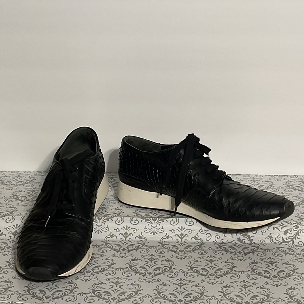 Vince, Rayner, Snake Embossed Sneakers.